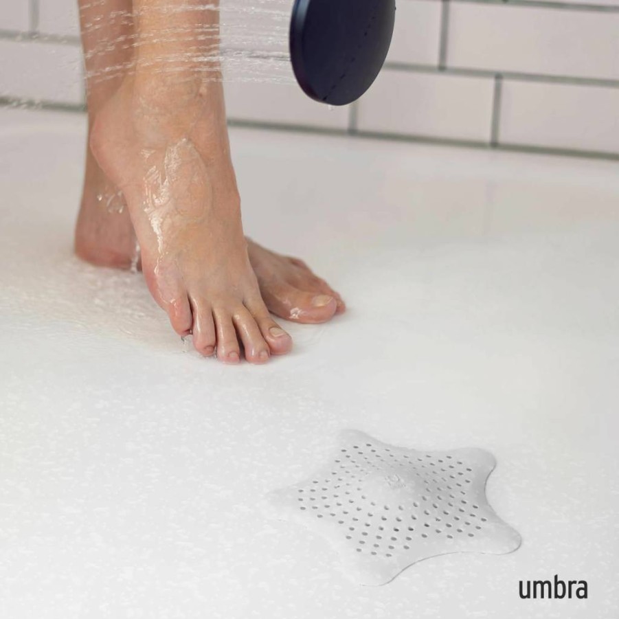 Umbra Slate Blue Starfish Shower Drain Cover - Hair Catcher for Bathroom