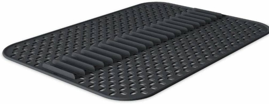 Umbra Large Charcoal Sink Mat - Durable Kitchen Sink Liner & Accessory by Umbra