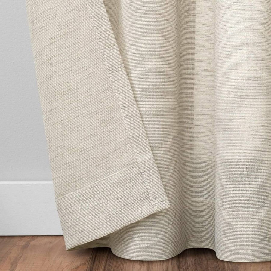 Umbra Dagen 63" Long x 50" Wide Slub Textured Sheer Grommet Window Curtain Panel in White