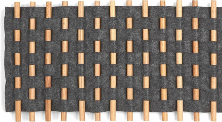 Umbra Looma Modern Charcoal Wall Art Decor - 10x18 Inch Stylish Home Decoration