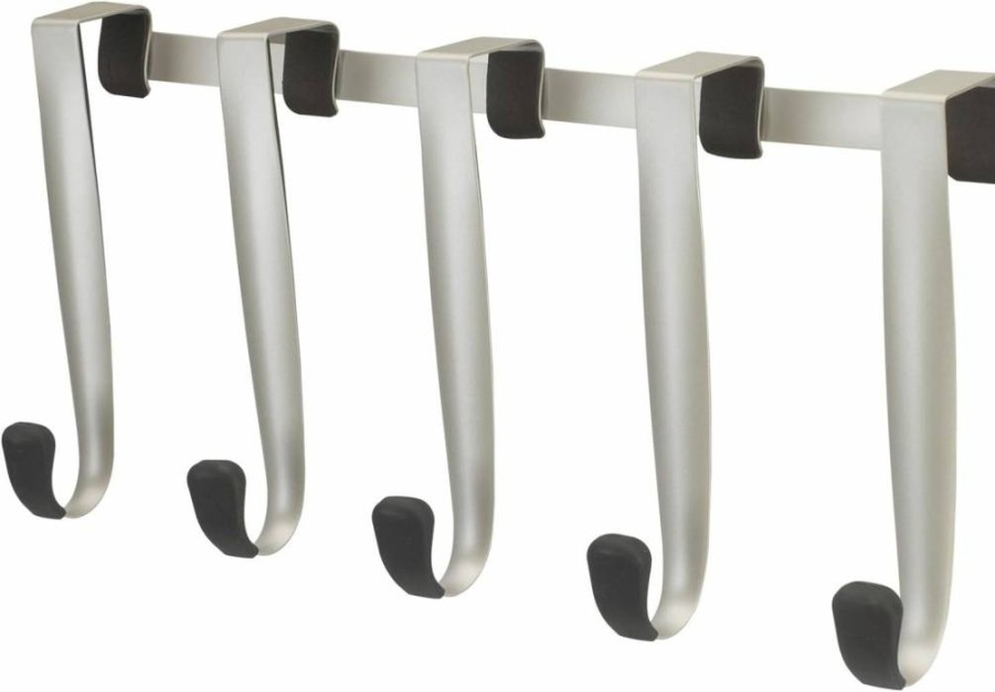 Umbra Schnook Over-The-Door Multi-Hook - Space Saving Black Hanging Organizer for Home & Closet Storage