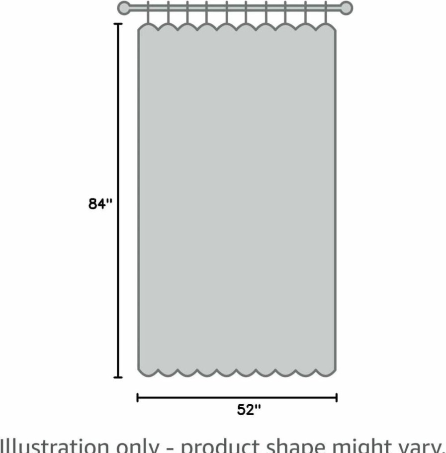 Umbra Twilight Blackout Curtain Panels Set of 2, 63 Inches, Light Grey, Room Darkening Window Treatments