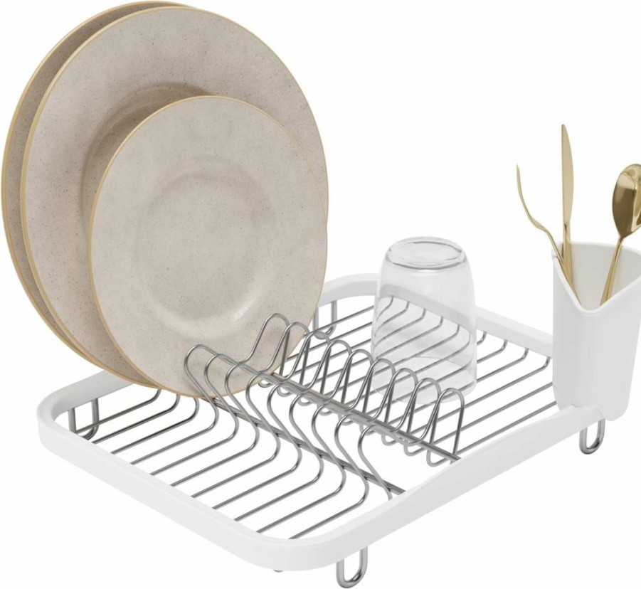 Umbra In-Sink Dish Rack for Kitchen Counter Space Saving Drying Organizer 330065-744