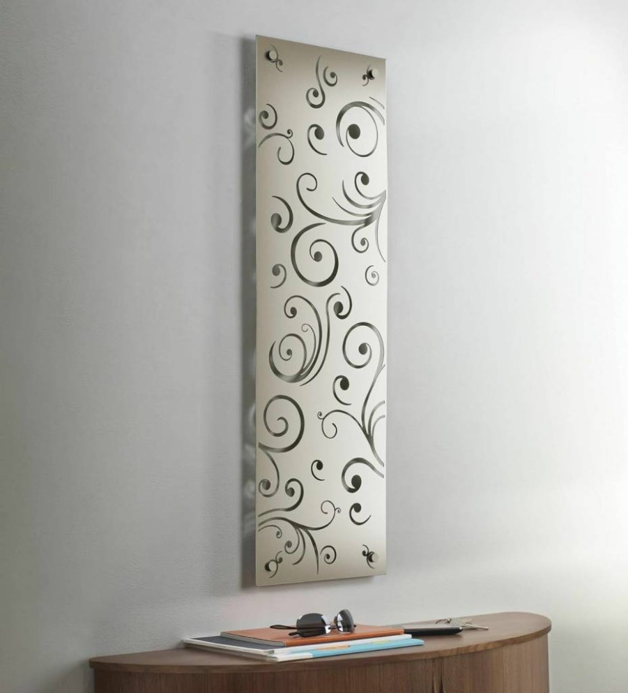 Umbra Damask 35" x 11" Modern Metal Wall Art Tile - Decorative Home Decor