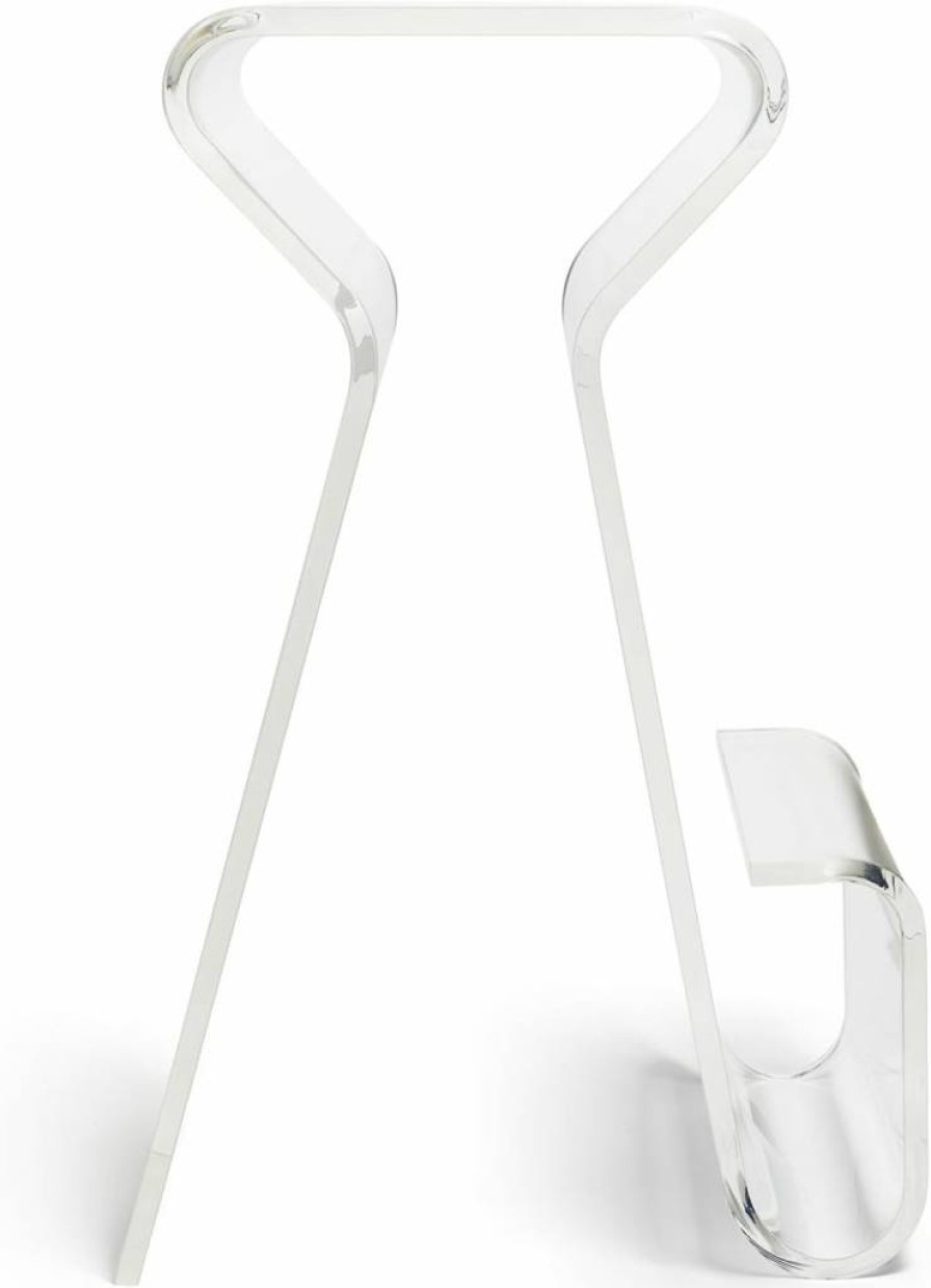 Umbra Magino Clear Acrylic Side Table with Storage - Modern End Table, Stool & Magazine Rack - 21.7" x 20.9" x 15.1