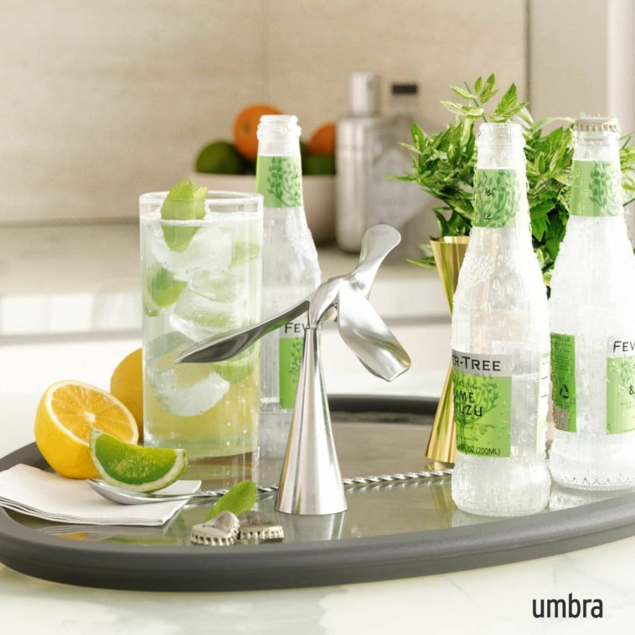Umbra Tipsy Bottle Opener - Unique Sculptural Bar Tool for Home Decor