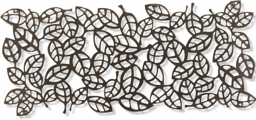 Umbra Folia Modern Metal Wall Art Tile - Decorative Geometric Home Decor