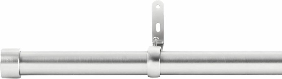Umbra Cappa Adjustable Heavy Duty Curtain Rod - 1-1/4 Inch Diameter, Extends 72 to 144 Inches, Nickel Finish for Modern Windows
