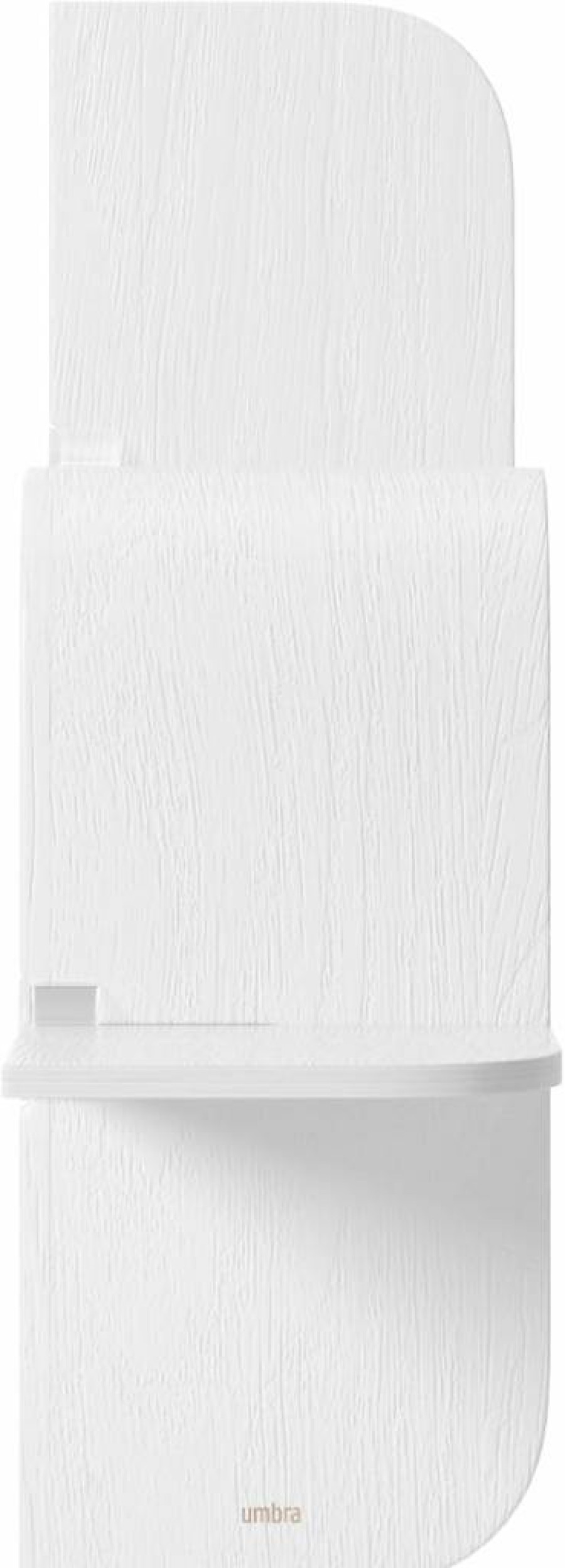Umbra Modern Wall Shelf - 24.4x18.5 Inches (62x47cm) Black - Horizontal/Vertical Mounting for Home & Office Decor