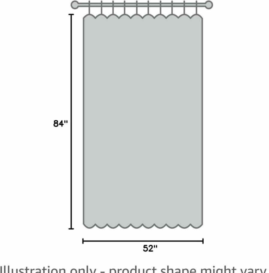 Umbra Twilight 95-Inch Blackout Curtain Panels, Set of 2, Charcoal, Light Blocking Window Treatments for Home & Bedroom