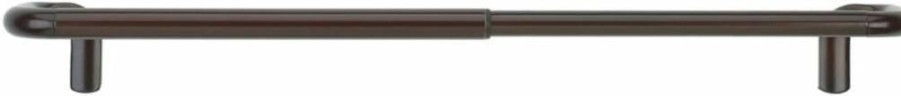 Umbra Twilight Nickel Curtain Rod Set 28-48 Inches, Wrap Around Design for Blackout & Room Darkening Panels