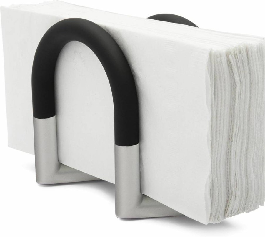 Umbra Chrome Swivel Napkin Holder - Heavy-Duty Metal & Plastic Kitchen Storage for Bulk Napkins