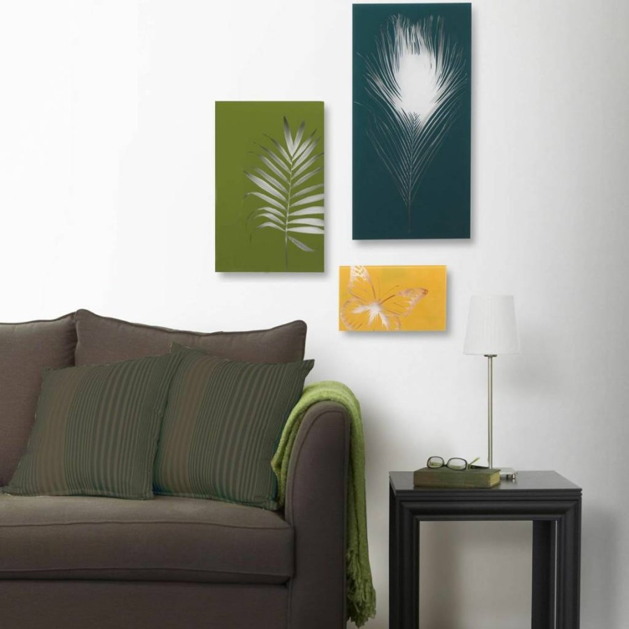 Umbra Set of 3 Colorful Glass Wall Art Tiles - Vibrant Garden Decor Mosaic