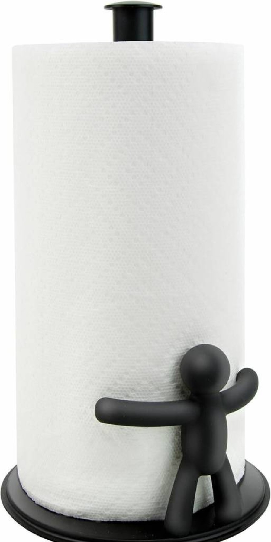 Umbra Buddy Black Napkin Holder - 6.13"L x 3"W x 4.38"H - Modern Tableware Organizer