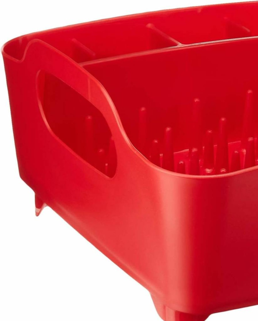 Umbra Tub Dish Drying Rack - Lightweight, Self-Draining Sink Organizer for Kitchen, RV, Motorhome - Compact & Space-Saving Design