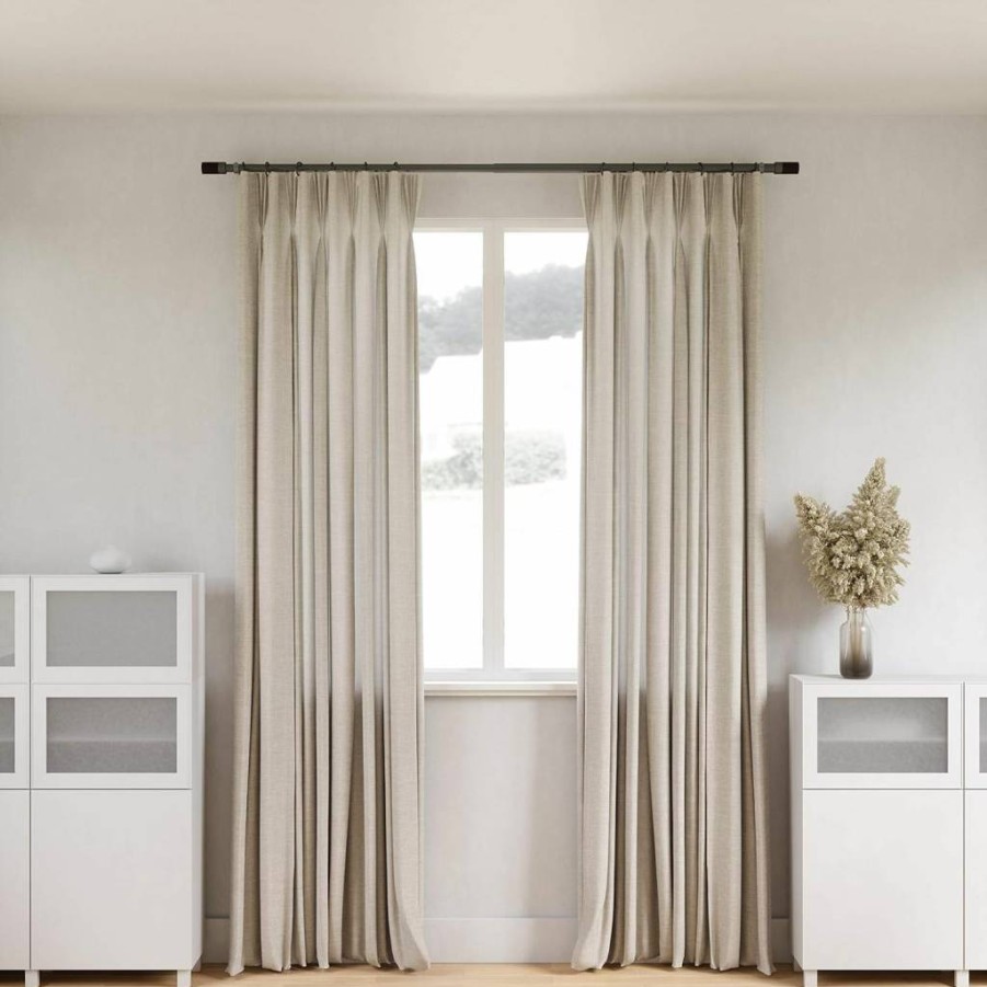 Umbra Blok 1-Inch Modern Curtain Rod for Windows - Adjustable Tension Rod with Minimalist Design