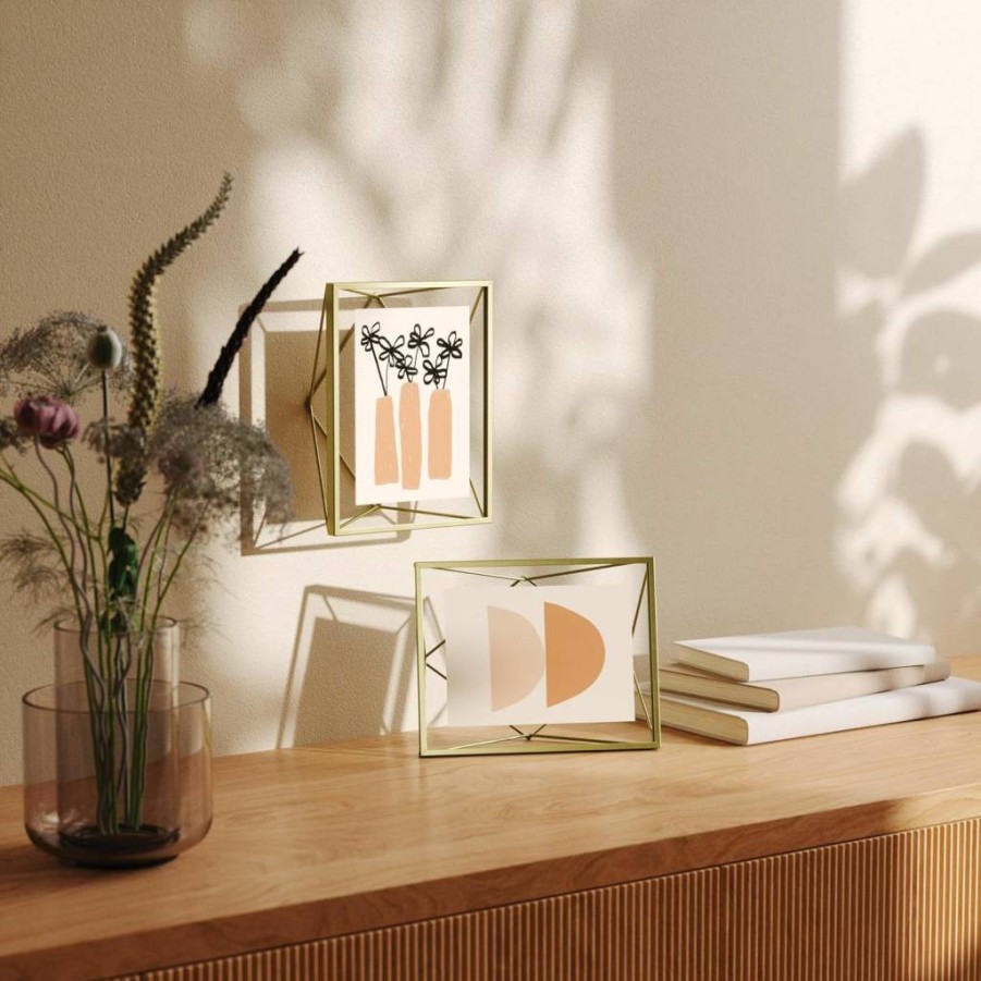 Umbra Prisma 8x10 Inch Black Metal Photo Frame - Wall or Desk Display for Pictures