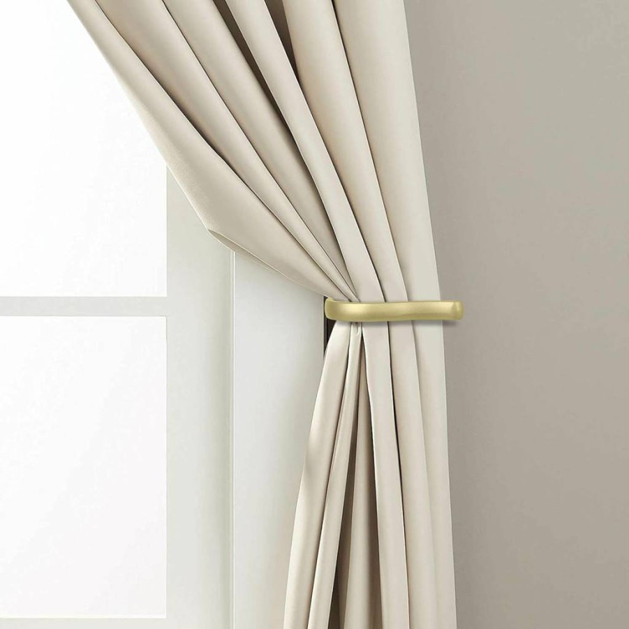 Umbra Twilight Brass Curtain Tieback – Elegant Drapery Holdback for Modern Decor