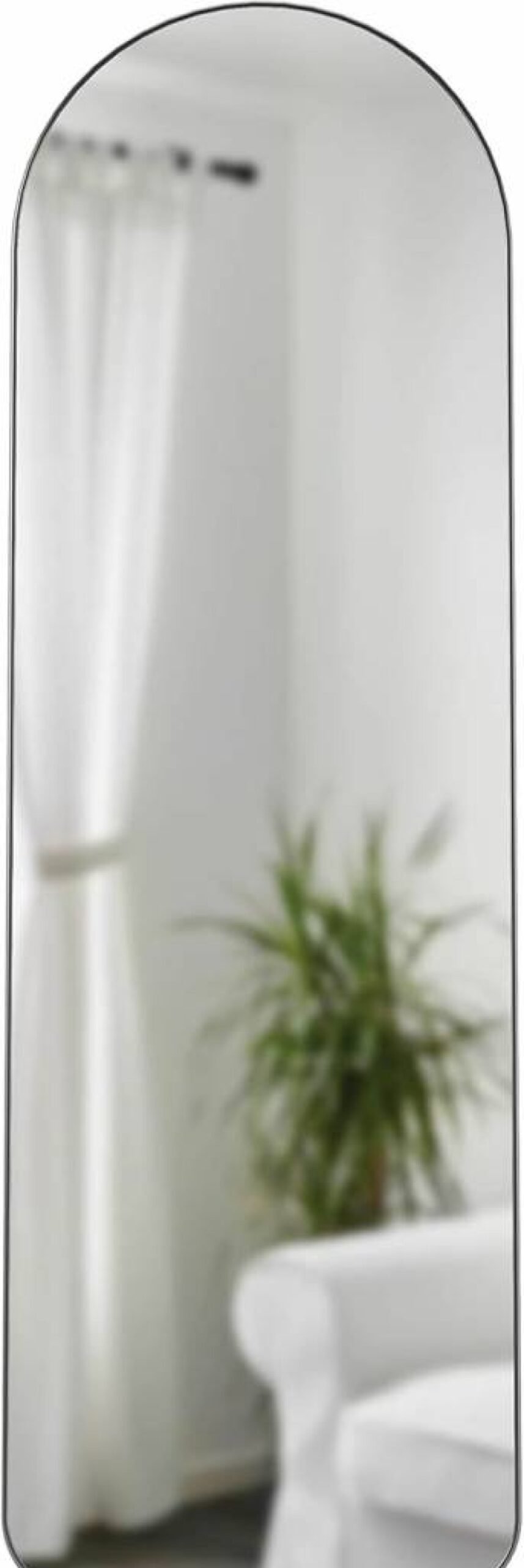 Umbra Hubba Arched Leaning Floor Mirror - 20x62 Inches, Brass Finish, Modern Decorative Mirror for Home Decor