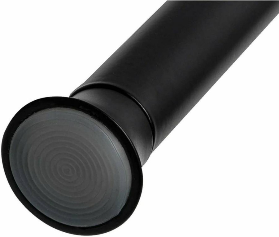 Umbra Chroma Adjustable Tension Curtain Rod 54-90 Inches, Matte Black Finish for Modern Windows