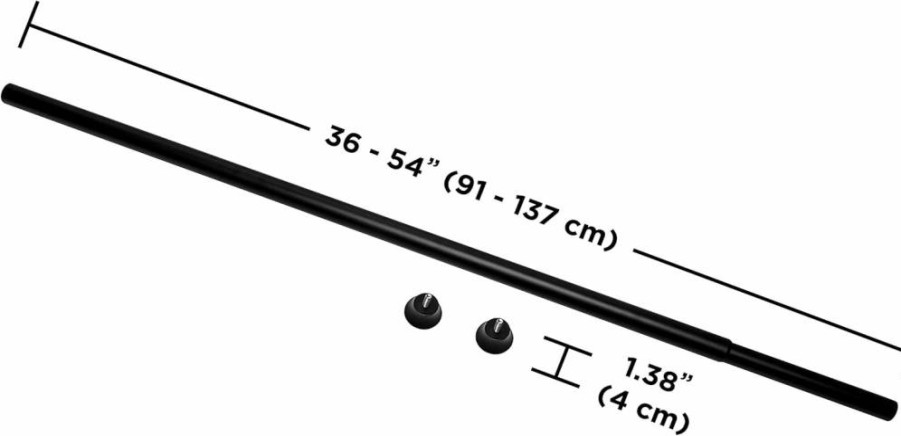 Umbra Chroma Adjustable Tension Curtain Rod 54-90 Inches Nickel for Sheer & Blackout Curtains