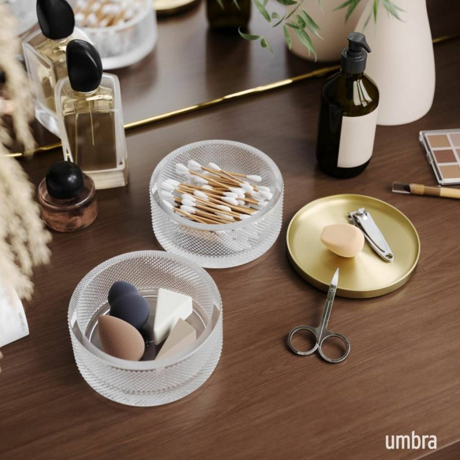 Umbra Tesora Jewelry Box - Stylish Organizer for Rings, Necklaces & Bracelets - Modern Storage with Mirror - Durable & Elegant Design