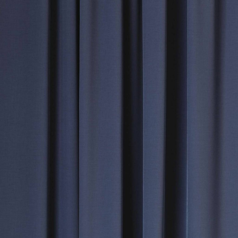 Umbra Twilight 63-Inch Navy Blackout Curtain Panel with Pocket Top Tabs for Light Blocking