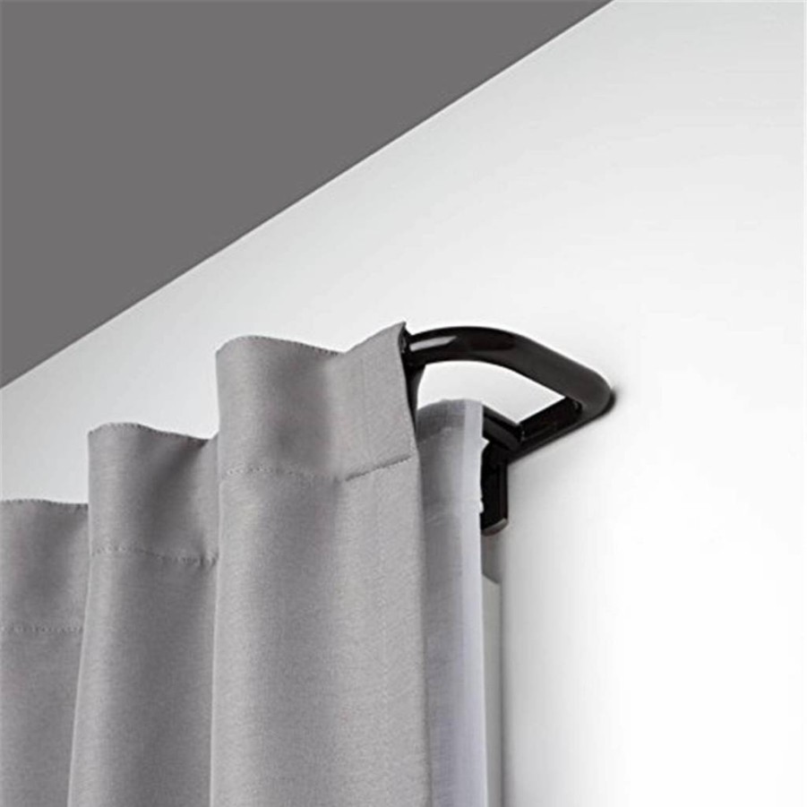 Umbra Twilight Double Curtain Rod Set - Adjustable 48-88 Inches, Nickel Finish, Wrap Around Design for Blackout & Room Darkening Panels