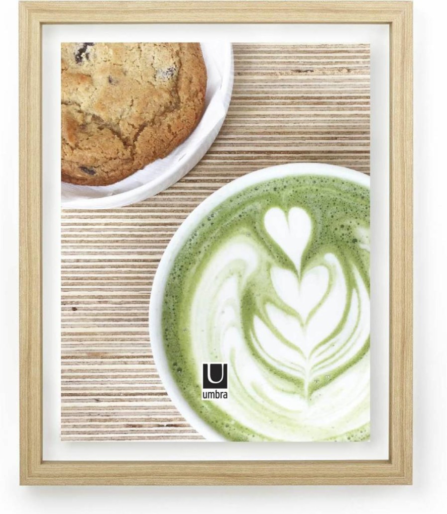 Umbra 13x16 Inch Black Modern Floating Document Frame for 11x14 Photos, Certificates, Diplomas, and Artwork Display