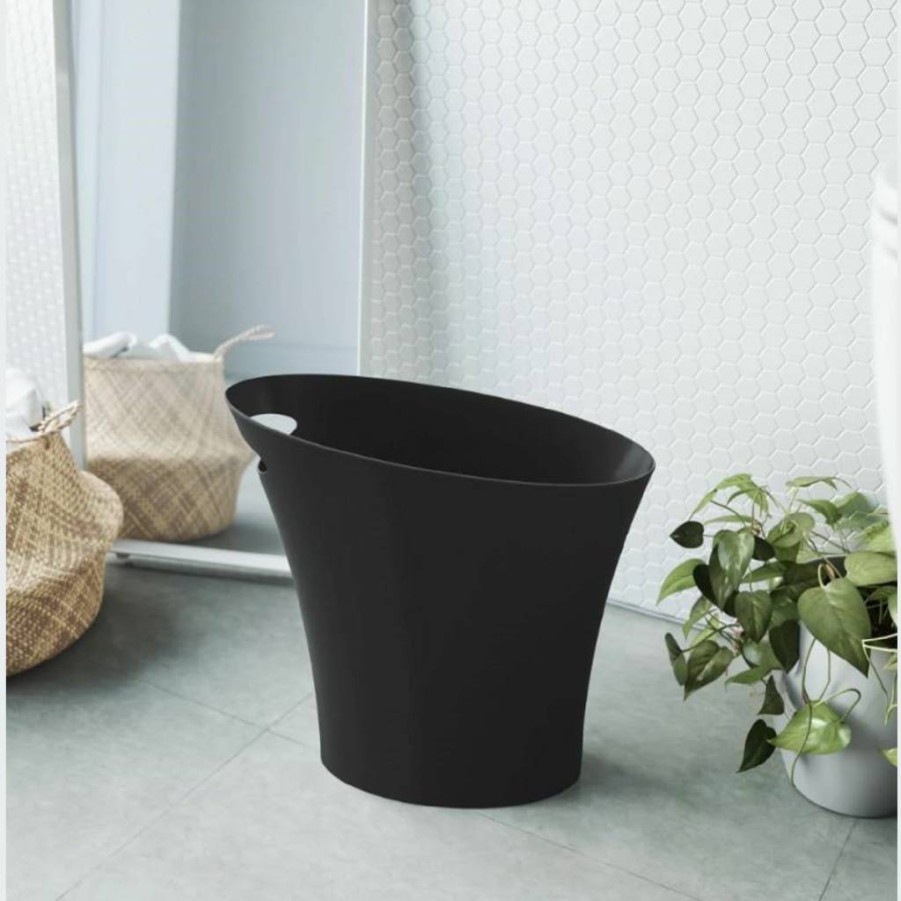 Umbra Slim Modern Stainless Steel Trash Can for Kitchen & Bathroom