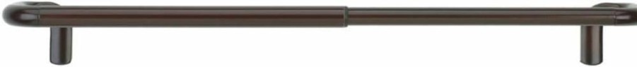 Umbra Twilight Single Curtain Rod Set - Adjustable 88-144 Inch, Brass Finish, Wrap Around Design for Blackout & Room Darkening Panels