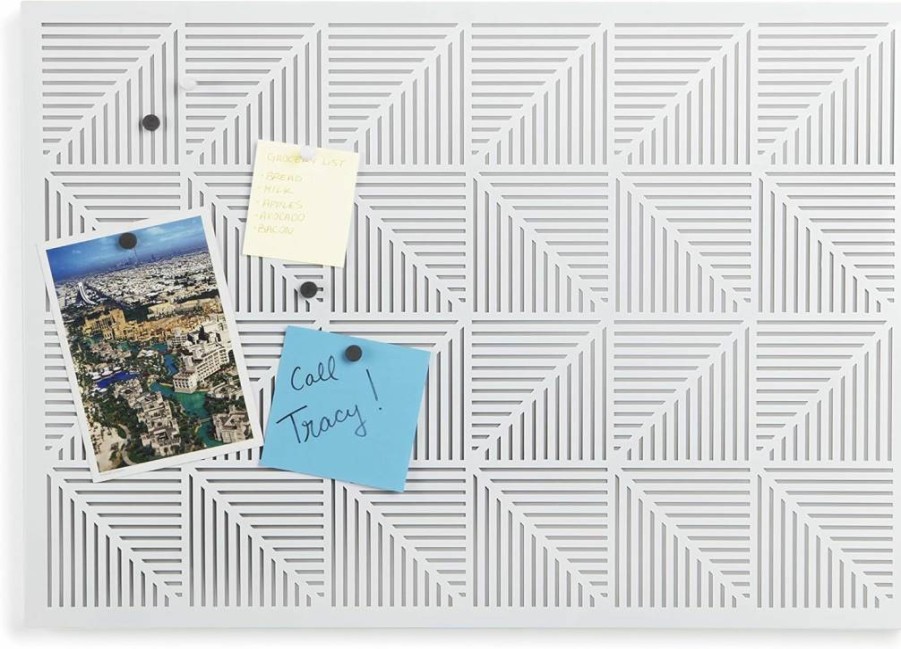 Umbra Trigon Magnetic Whiteboard: Wall-Mounted Bulletin & Message Board for Home or Office