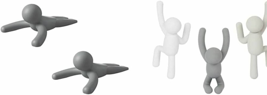 Umbra Buddy Doorstop and Wall Hook Set - 3-Piece Playful Home Decor and Storage Solution