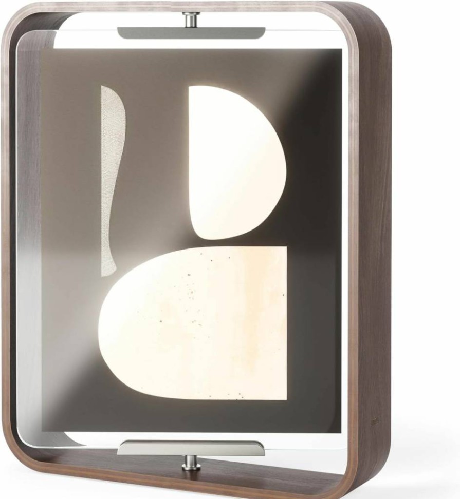 Umbra Bellwood 5" x 7" Natural Wood Desk Photo Frame - Modern Display Picture Frame