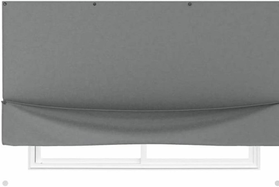 Umbra Charcoal Blackout Curtain Panel with Pocket Top for Light Blocking and Privacy