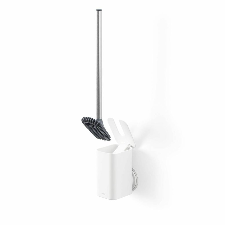 Umbra Flex Adhesive White Tile Brush - Self-Stick Wall Decor, Peel & Stick Mosaic