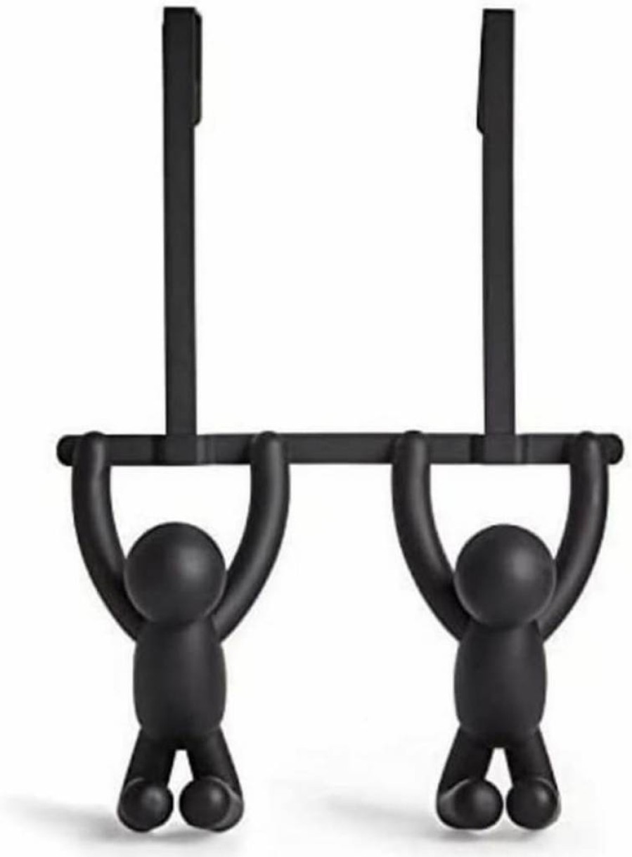 Umbra Buddy Decorative Wall Hooks Set of 3 - White Coat Hooks for Hanging Jackets, Bags, Hats, Towels & Home Organization