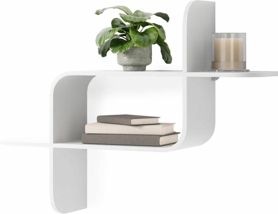 Umbra Montage Modern Floating Wall Shelf – Stylish Decorative Storage for Home & Office