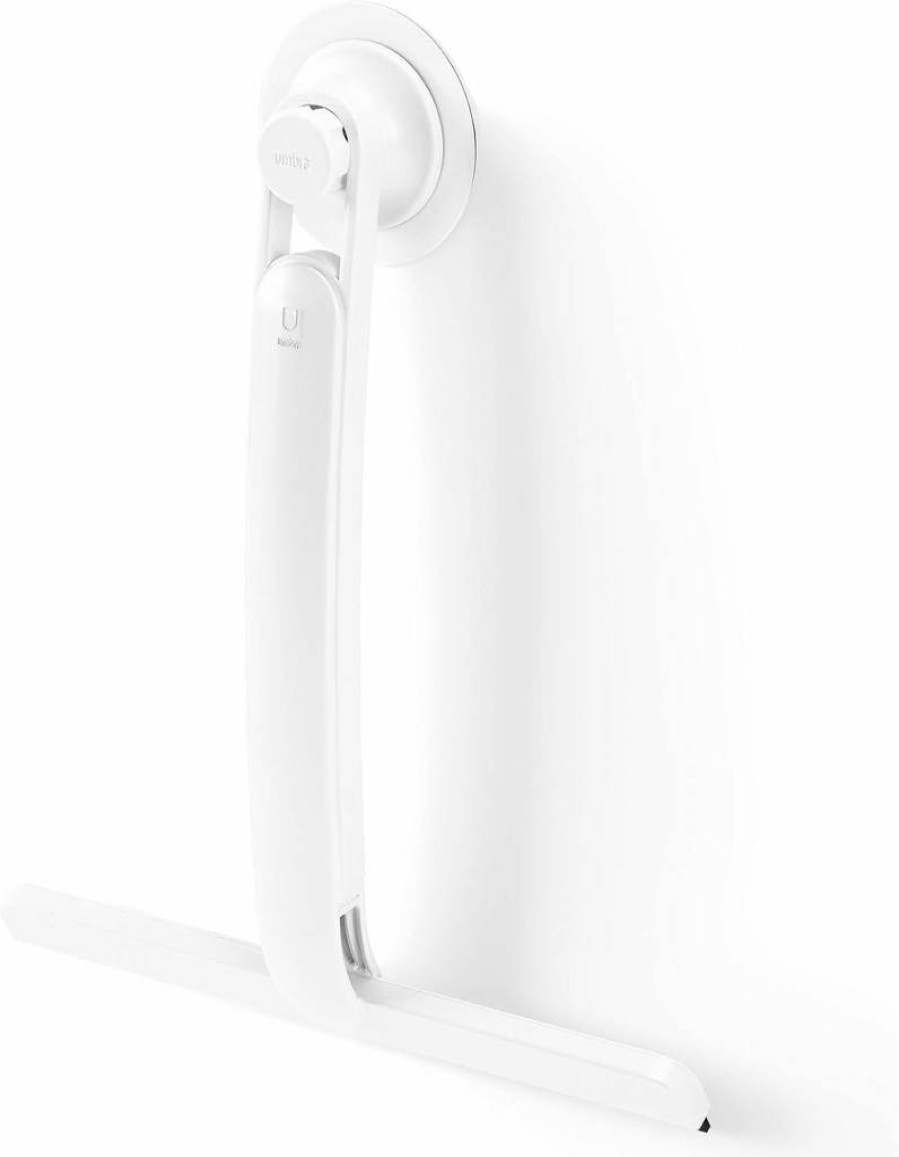 Umbra White Flex Adhesive Squeegee - Flexible Window Cleaner Tool for Streak-Free Cleaning