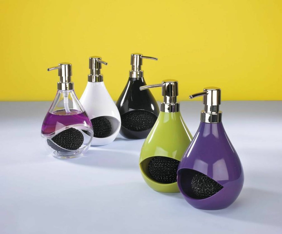 Umbra Prince Purple Poucho Kitchen Soap Dispenser with Built-in Scrubber