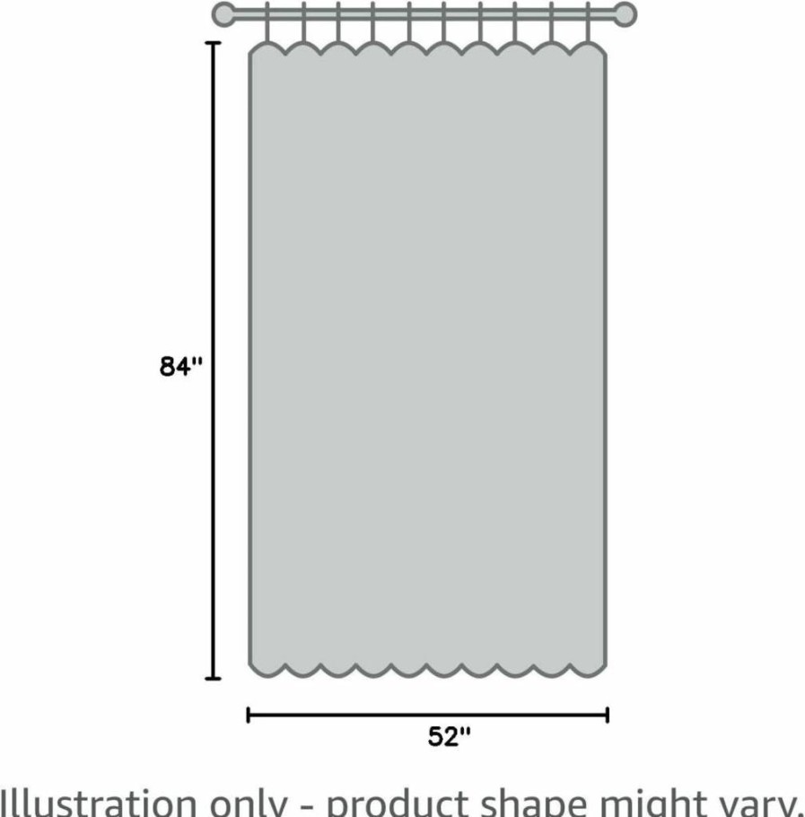 Umbra Twilight Blackout Curtain Panels 84 Inch, Set of 2, Light Grey, Room Darkening Window Treatments